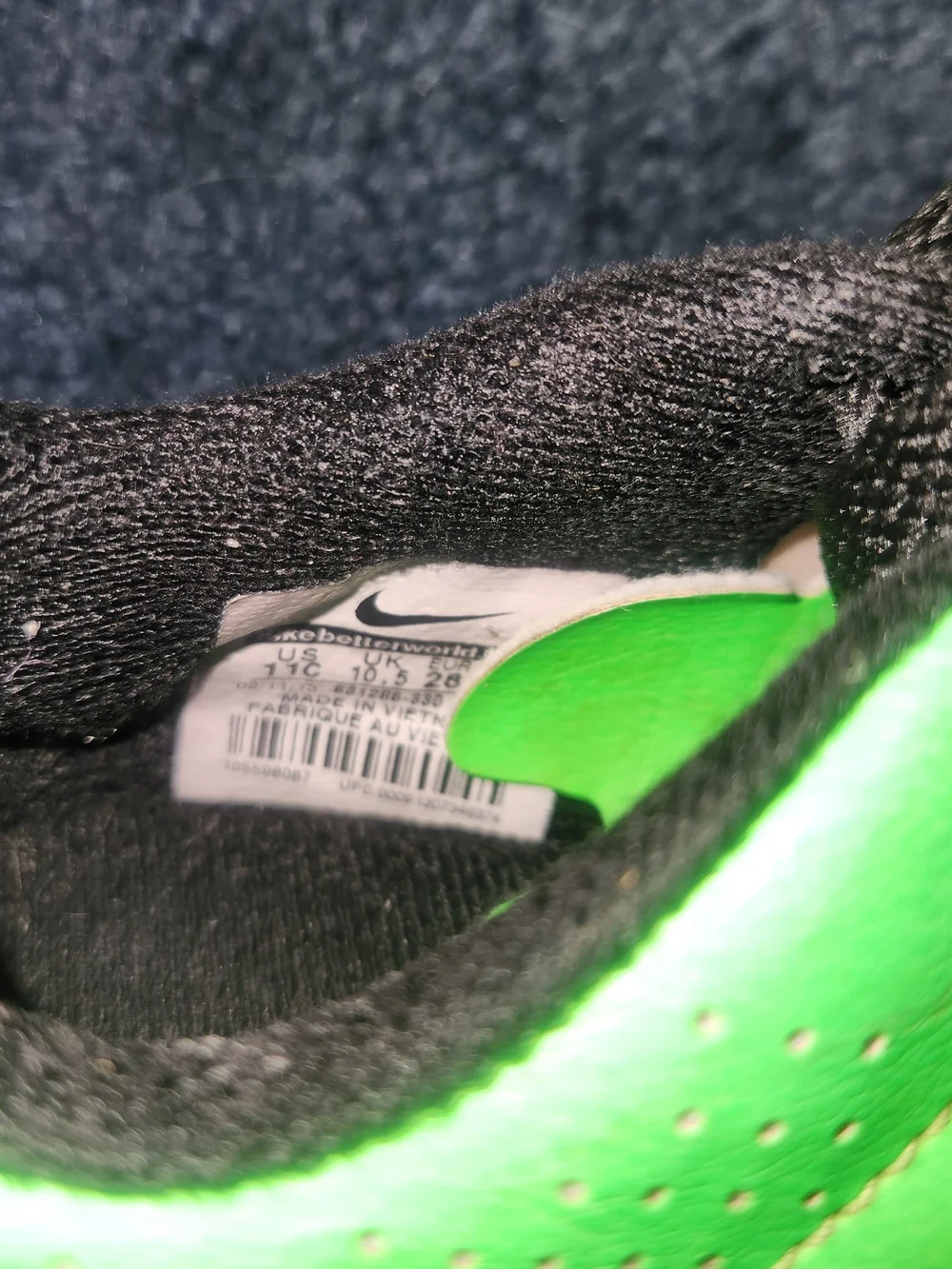 Nike Kids' Green Tiempo Soccer Cleats